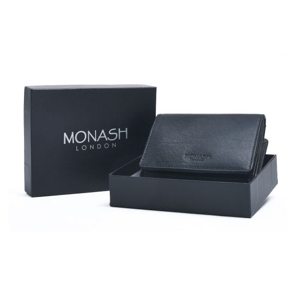 Genuine Leather Hand Purse by Monash London (6001mr-black)