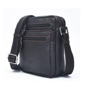 Monash London Genuine Leather Sling Bag for Men(mb019-brown)