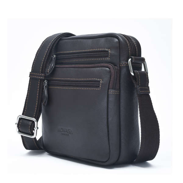 Monash London Genuine Leather Sling Bag for Men(mb019-brown)
