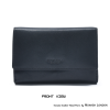 Genuine leather hand purse by Monash London -(6002mr-black)
