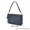 MONASH LONDON Genuine Leather Convertible Side Bag & Hand Purse – Stylish & Versatile(lb1245-black)