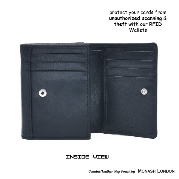 Genuine Leather Hand Purse by Monash London (6001mr-black)