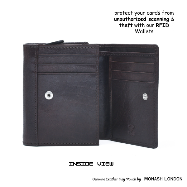 Genuine Leather Hand Purse by Monash London (6001mr-brown)