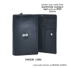 Genuine leather hand purse by Monash London -(6002mr-black)