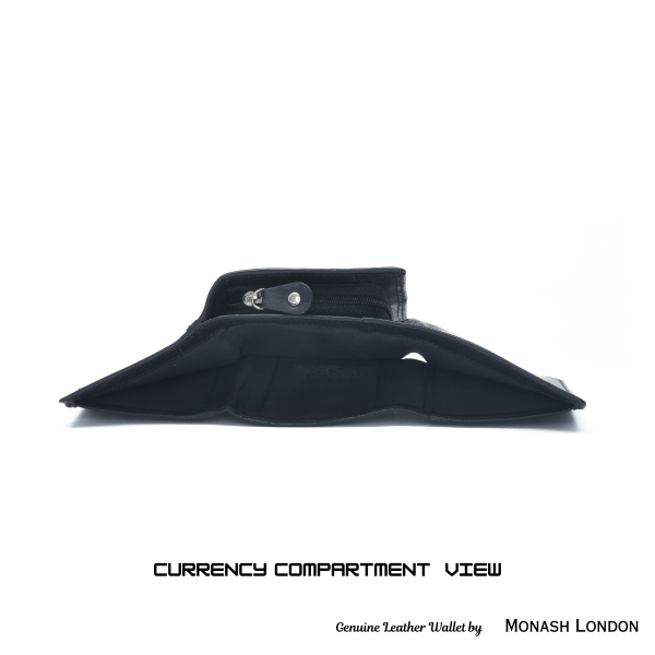 Genuine Leather Hand Purse by Monash London (6001mr-black)