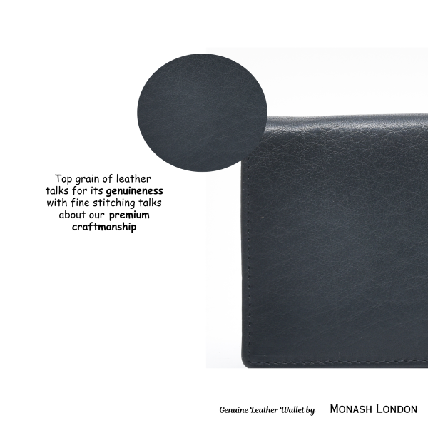 Genuine Leather Hand Purse by Monash London (6001mr-black)