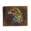 Genuine Leather Wallet Eagle embossed