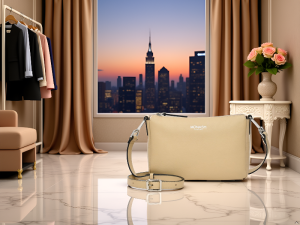 Premium Genuine Leather Side Bag for Women | Detachable Handle & Luxe Hardware