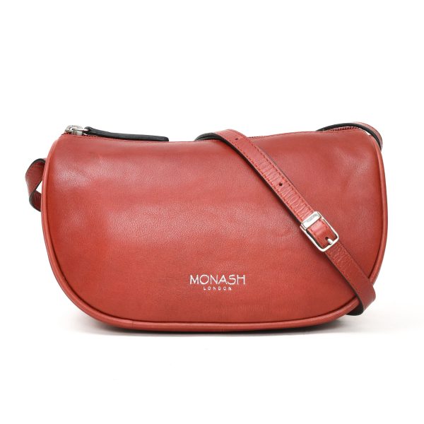 Genuine Leather Sling for Women | Premium Ladies Shoulder Bag with Top Handle & Interior Zip Pocket | Classic Work Bag