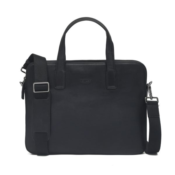 Slim Genuine Leather Laptop Bag for Men