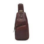 Leather Crossbody Bag Antique Brass